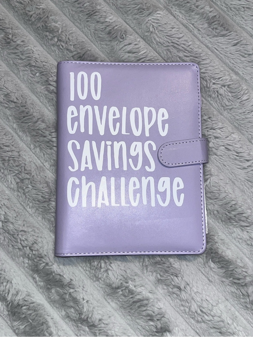 100 Envelope Savings Challenge Binder Lavender Purple Budget Planner Book